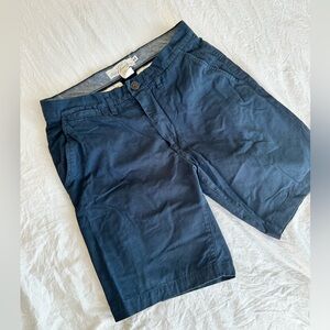 H&M Men’s 100% Cotton Navy Blue Shorts (Size 29/8” Inseam)